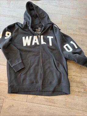 Limited Edition 1901 WALT Black Zip-Up Hoodie Jacket